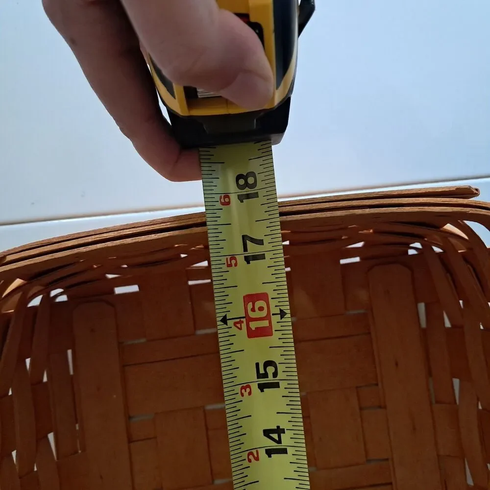 Vintage Longaberger Gathering Basket Swing Handle Approx. 17.5 x 11.5x 4.5